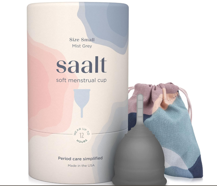 Copa menstrual SAALT suave pequeña Gris